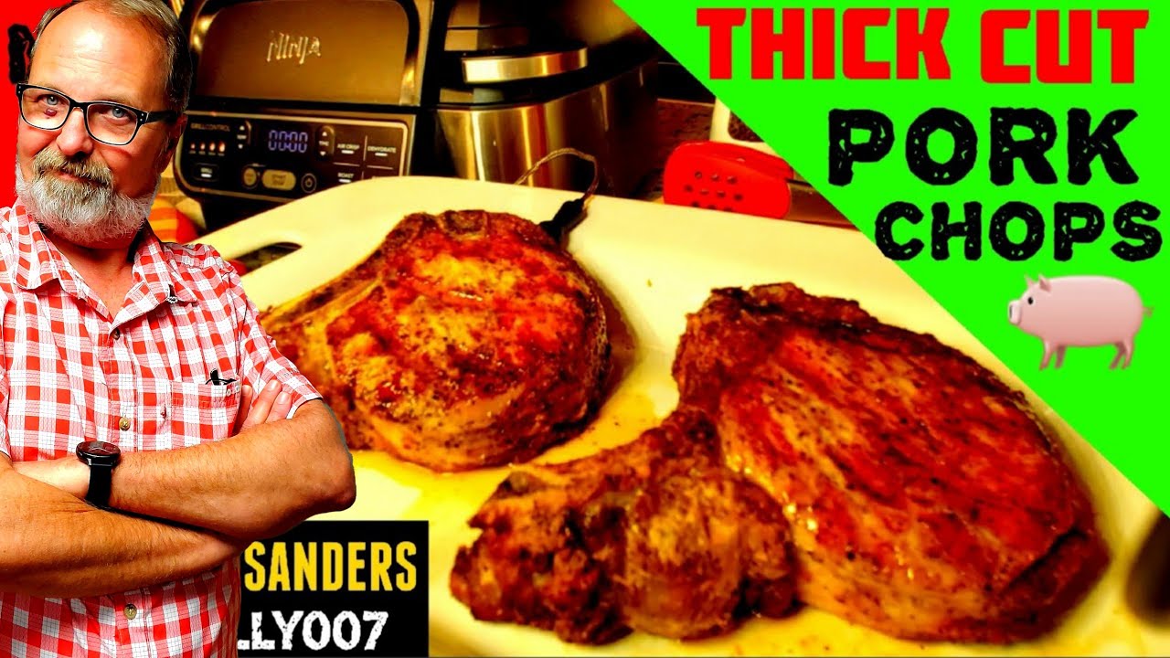 2" THICK PORK CHOP | NINJA PRO GRILL FOODI | Grilled to PERFECTION