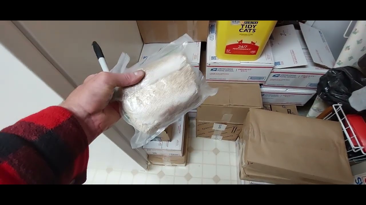 Packed boxes for 12 PCT resupplies in my laundry Room.