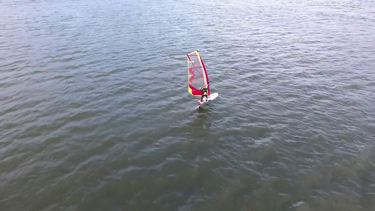 Sailworks 6.0 Flyer Foil Sail on the LP WindFoil, with Dale Cook. Drone video by Colson Zack.