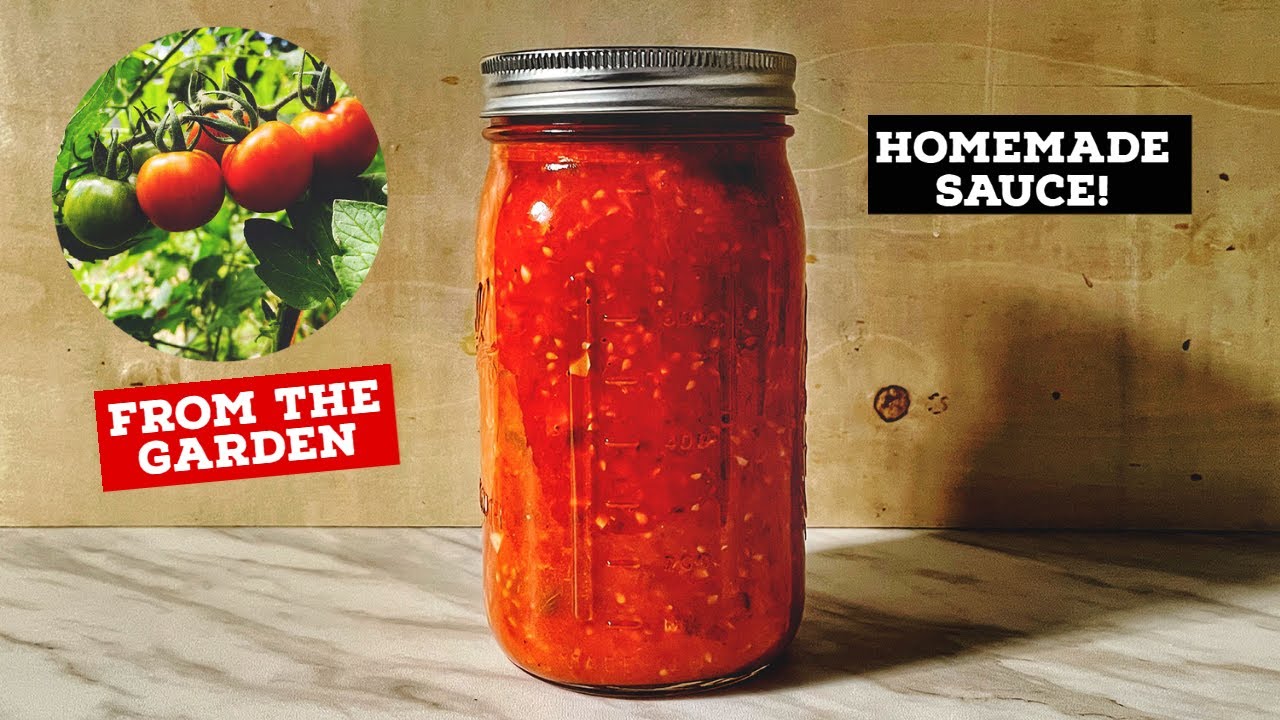 Homemade Cherry Tomato Sauce from the Garden to Glass
