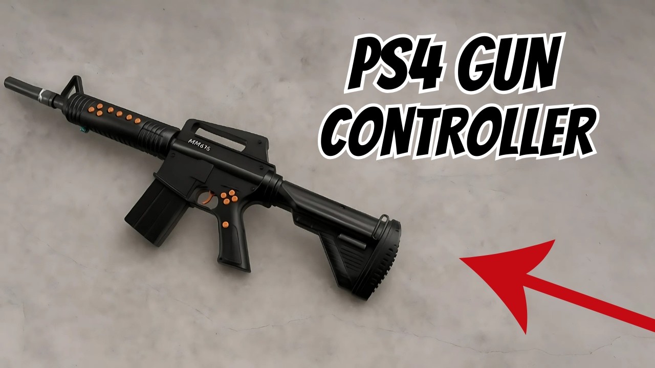 Обзор беспроводного контроллера для PS4 Gun | Прицеливание движением, тактильная обратная связь и...