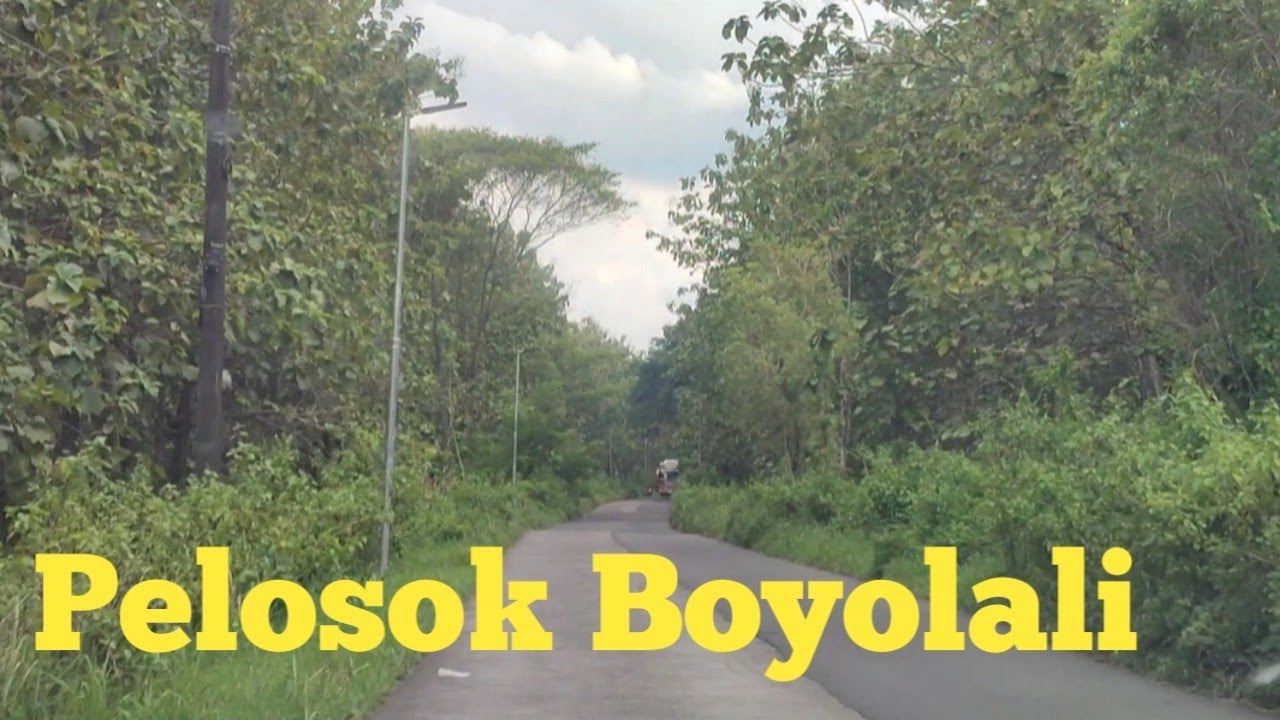 Jalanan di Pelosok Boyolali Yang Asri