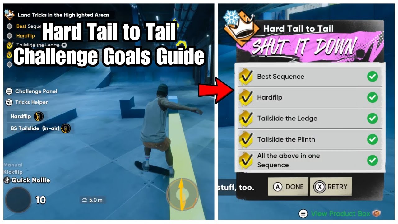 Skate 4 - Hard Tail to Tail Challenge Goals Guide