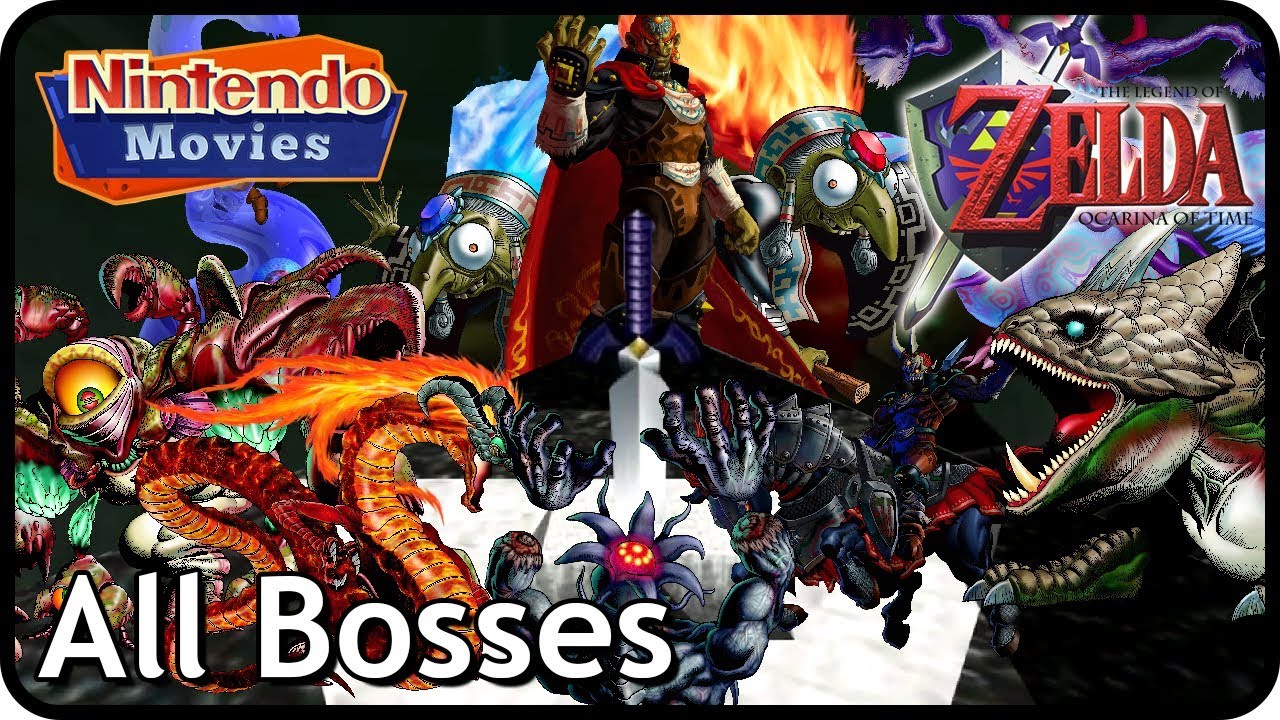 The Legend of Zelda: Ocarina of Time - All Boss Battles and Mini-Boss Battles