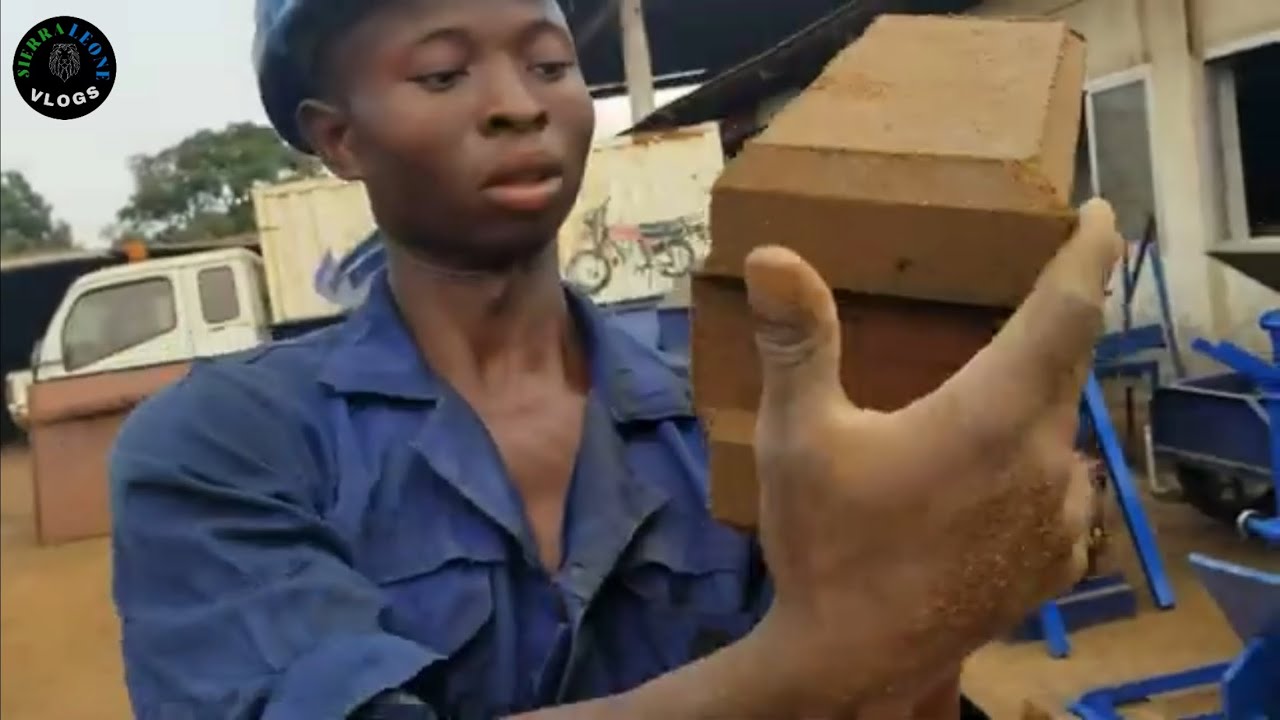 Different type of bricks 🧱 machine made in Sierra Leone🇸🇱 (plain and interlocking) Interested?