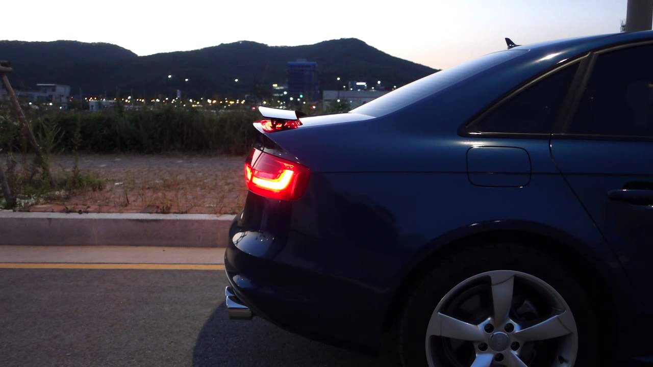 Audi A4 active spoiler(아우디 a4 전동 스포일러)카프레소