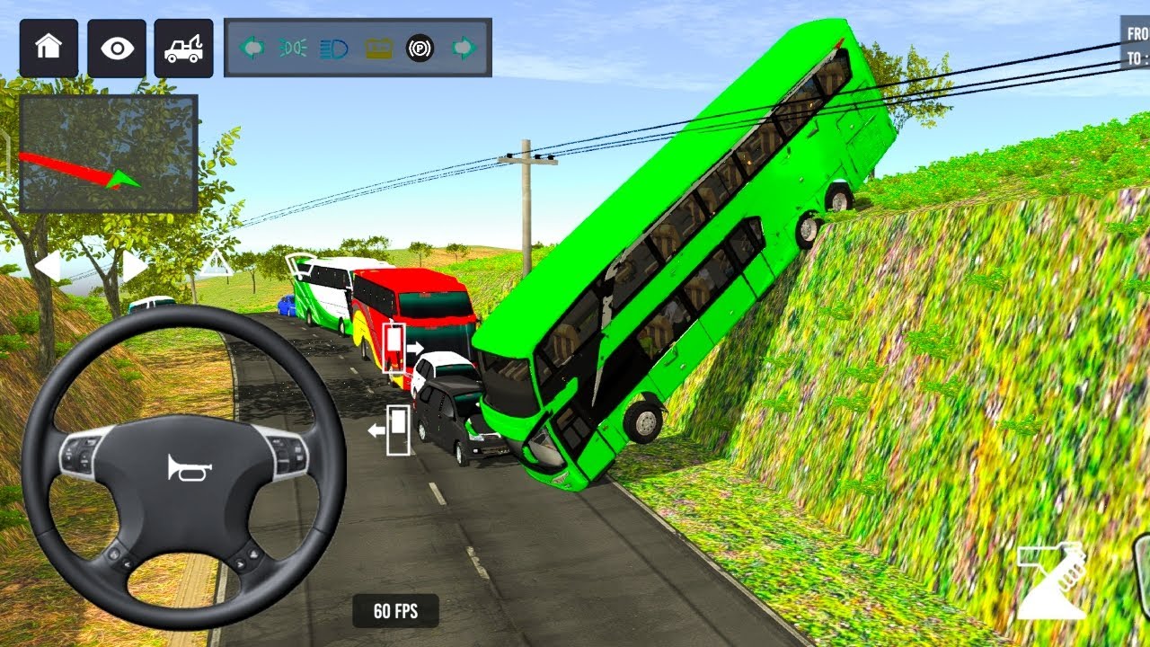 😱Indonesia Coach bus Driving🚍🧑‍✈️| PART-188 new euro bus Simulator Android Gameplay 2026