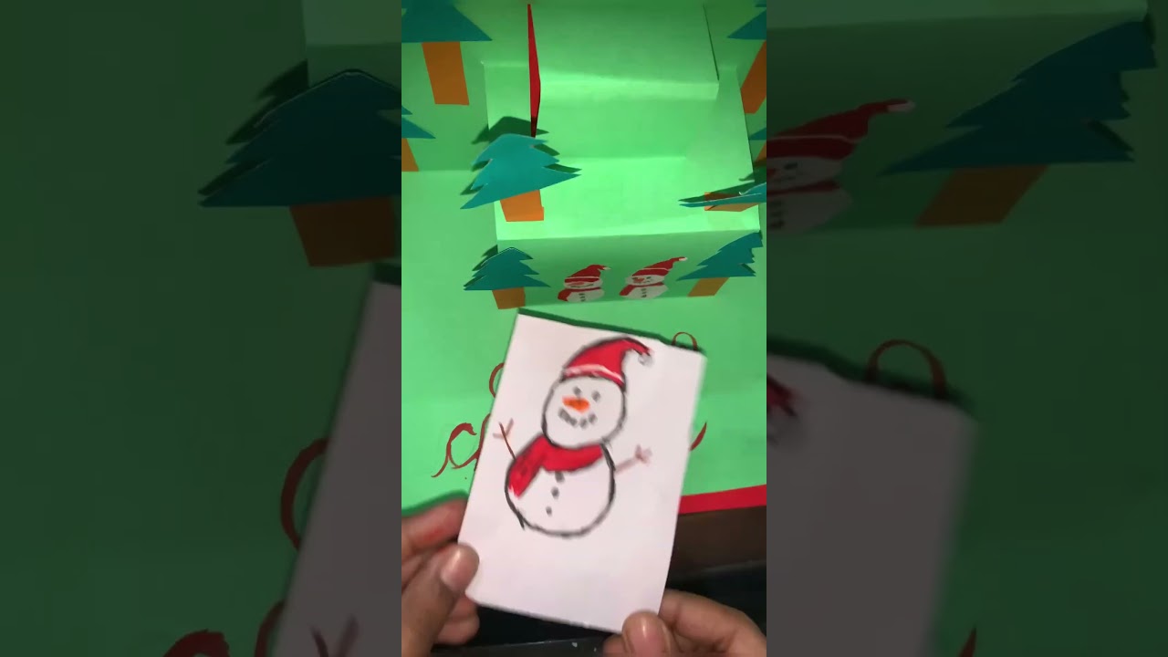 Let&rsquo;s make Christmas card #craftwithAmyra#youtubeshorts #christmas#craft#chrismascraft