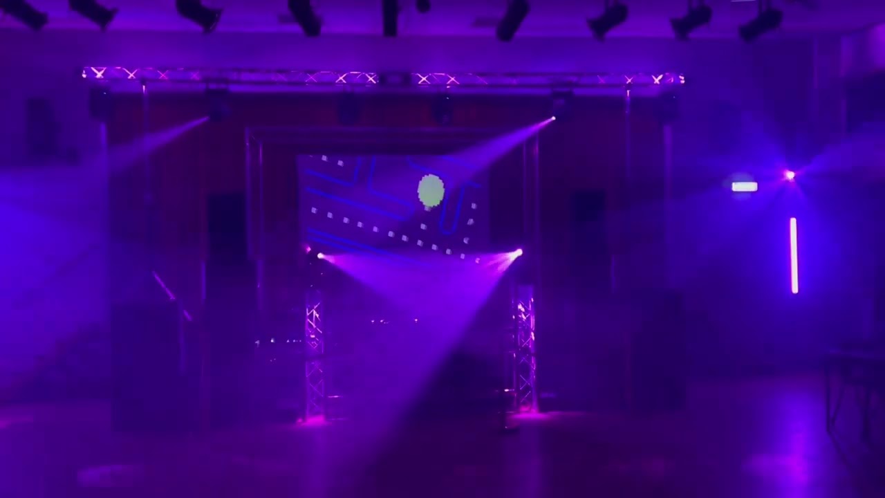 Demo of Wolfmix controlling 4 x Equinox 300RZ, 2 x Phantom 75 , 2 x Chauvet 255 IR