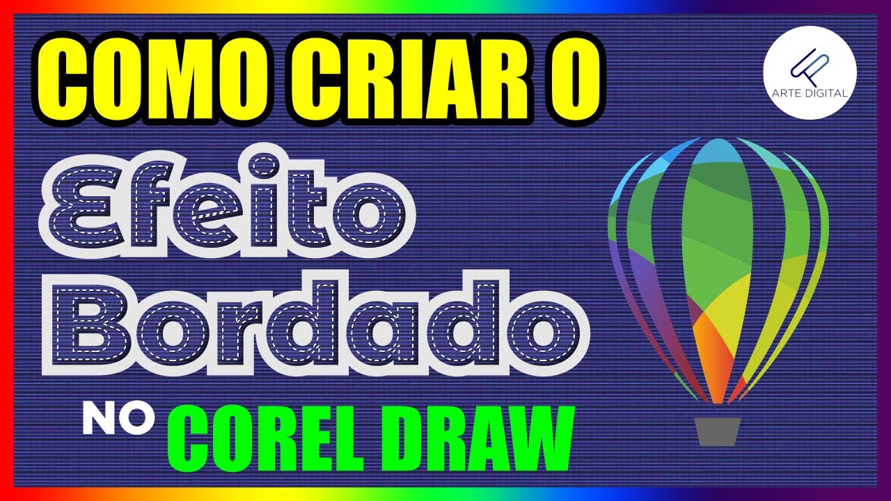 COMO CRIAR O EFEITO BORDADO NO COREL DRAW
