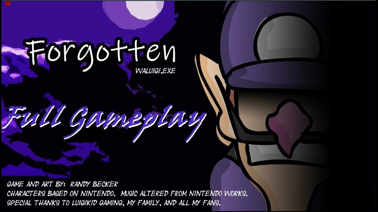 Forgotten - Waluigi.Exe - Full Gameplay