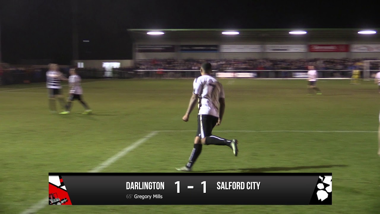 Darlington 1-2 Salford City - Vanarama National League North - 2017/18