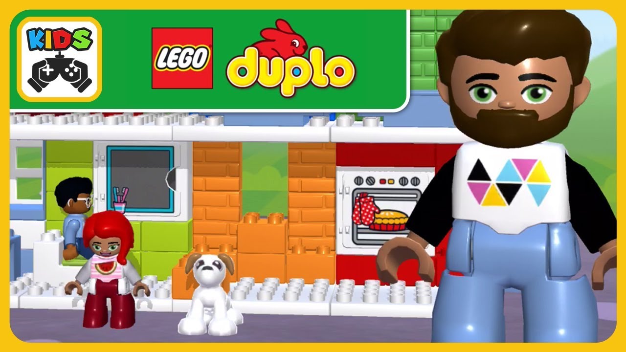 ЛЕГО ДУПЛО Городок * LEGO DUPLO Town * Строим уютные семейные домики * мультик игра для детей