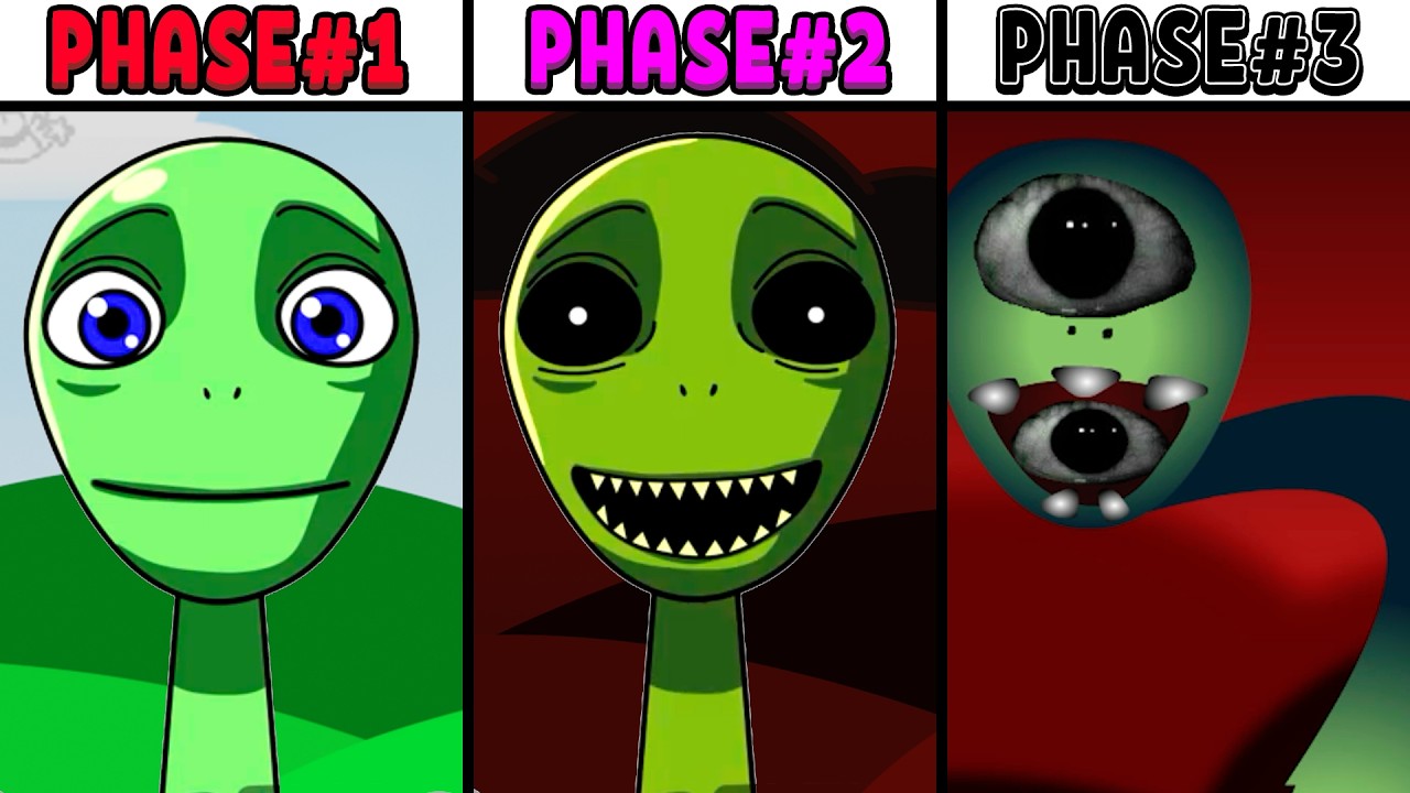 All Phases in New Incredibox Sprunki Oc of Dame Tu Cosita: From Phase 1 to Phase 3