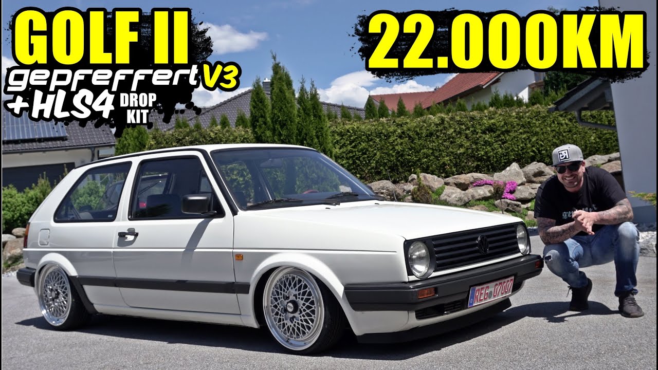 STATIC GOLF II mit 22.000 KM ! / gepfeffert V3 + HLS4 Dropkit
