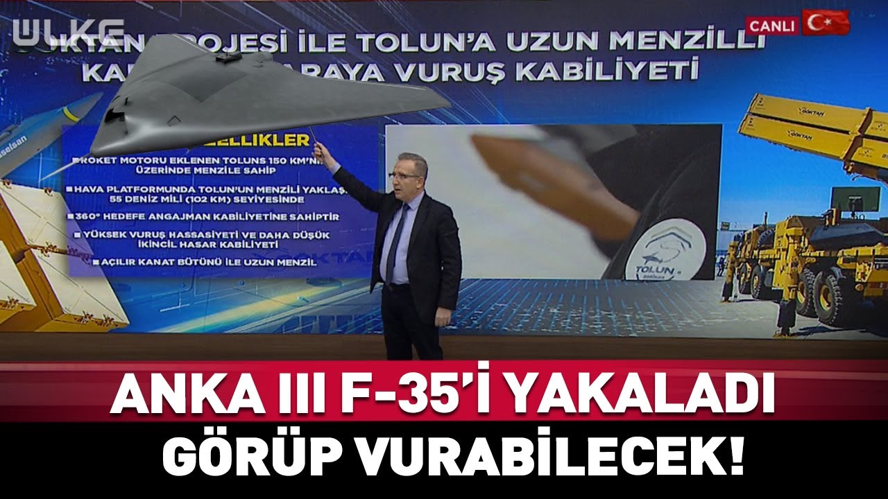 ANKA III F-35'i Yakaladı! Görüp Vurabilecek Eşsiz Özellik #haber