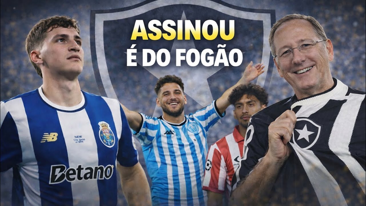 AGORA SIM! URGENTE! REFORÇO vai SER ANUNCIADO no FOGÃO! REFORÇO VINDO DO Barcelona! BOTAFOGO HJ