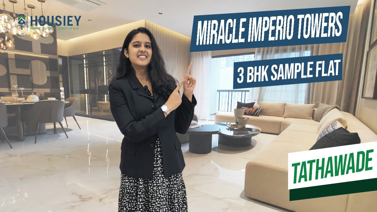 Imperio Towers Tathawade | 3 BHK Sample Flat Tour [2025] | Miracle Group Tathawade Pune