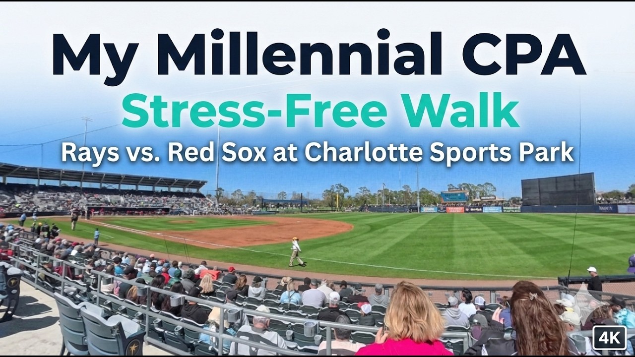 Rays vs. Red Sox: A Stress-Free Walk at Charlotte Sports Park | 4K Cinematic Experience