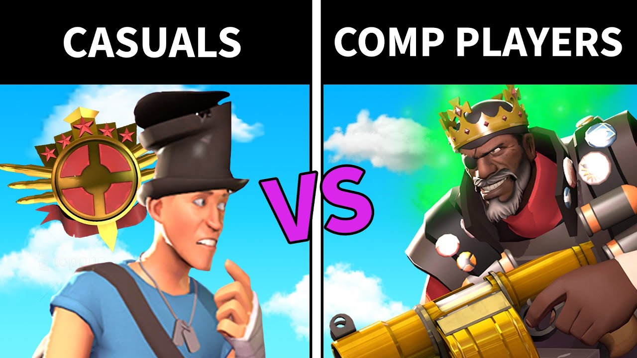 Сколько РЕЙТИНГОВЫХ игроков TF2 смогут победить 12 казуалов?