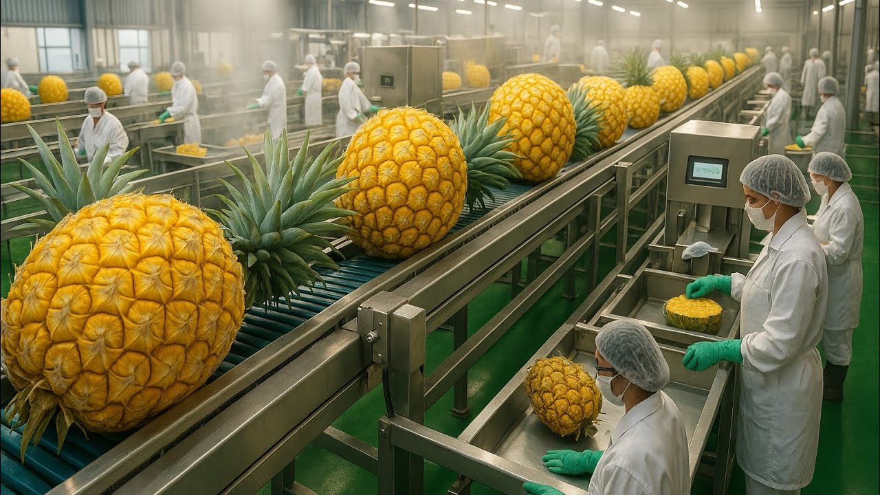 Behind the Scenes at the Factory: How Dried Pineapple Is Made (Full Process)