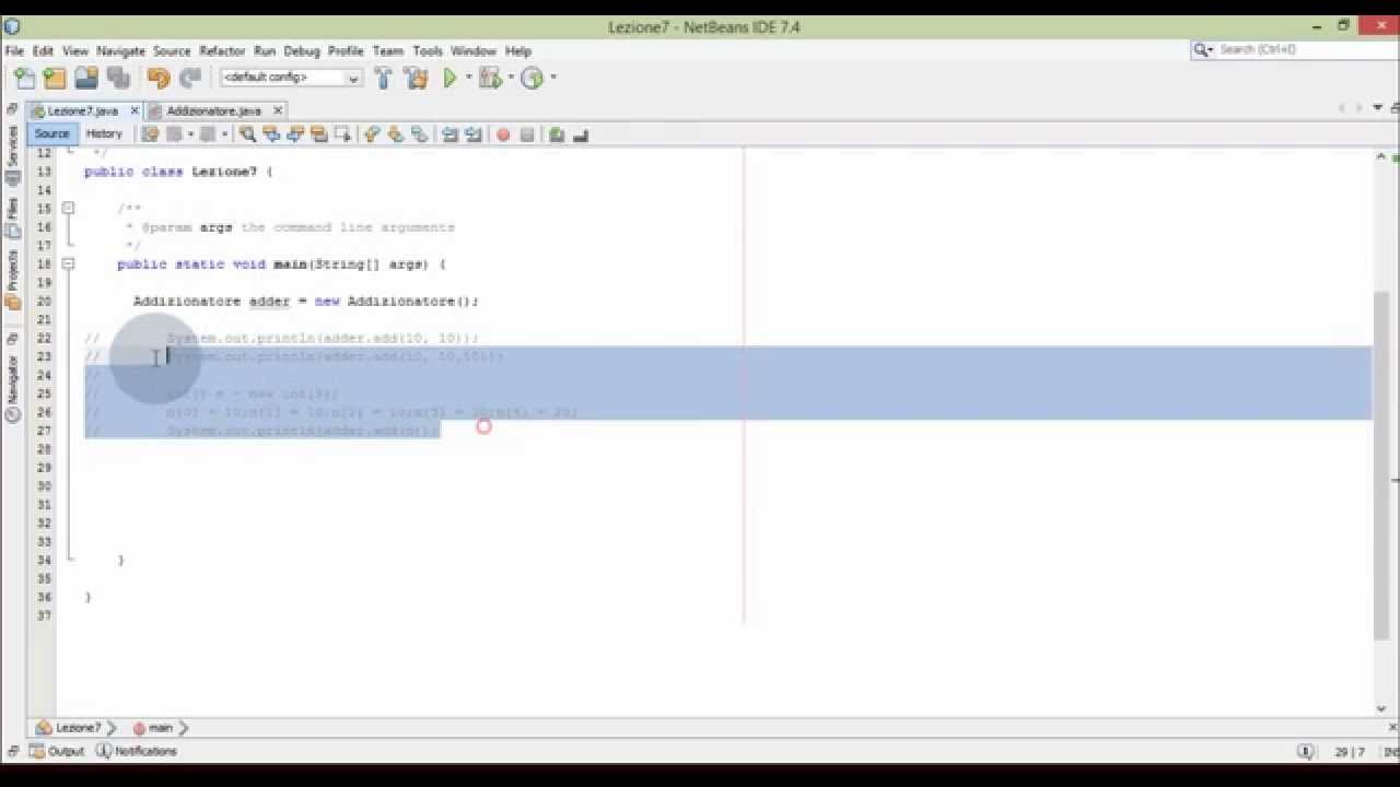 Lezione #7 : Approfondimenti sul concetto di Overloading dei metodi- Corso Base Java