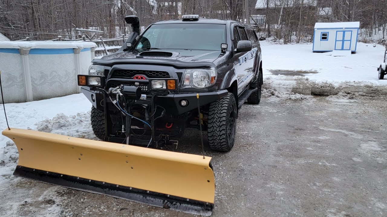 Fisher Homesteader Plow Upgrades You Must do! And the Tacoma In action Plowing...