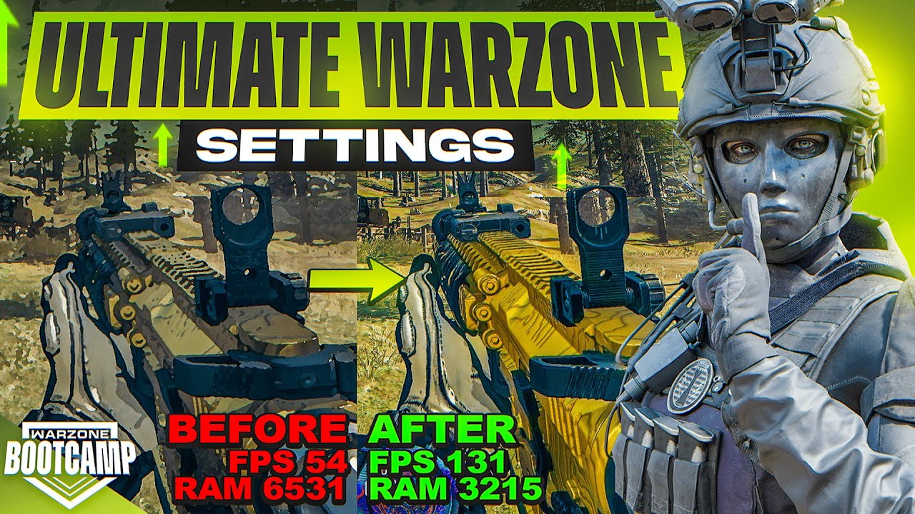 BEST *NEW* Warzone Settings For BETTER FPS & MAX VISIBILITY [Warzone Bootcamp]