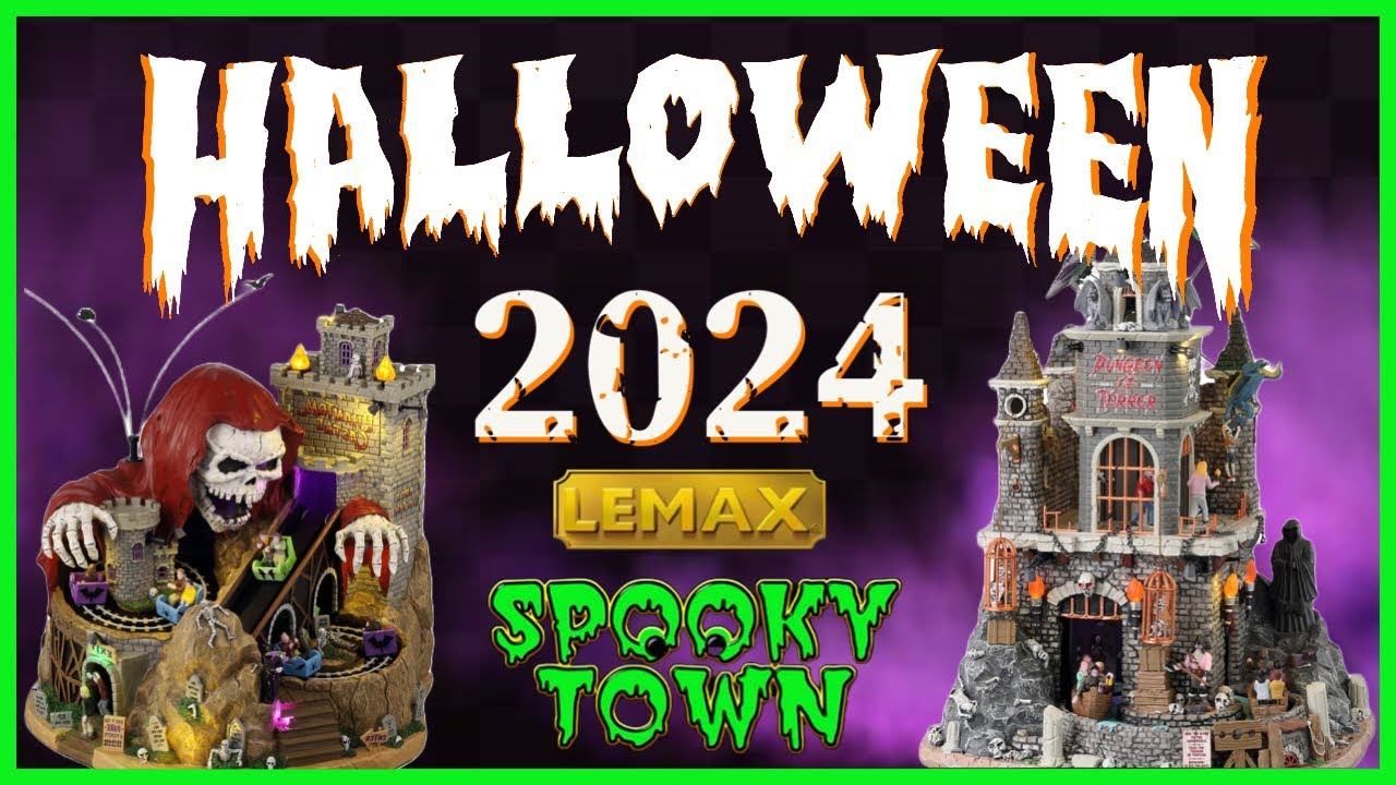 Lemax Spooky Town Halloween 2024 Phantom Castle & Dungeon Of Terror Demo Unboxing & Review