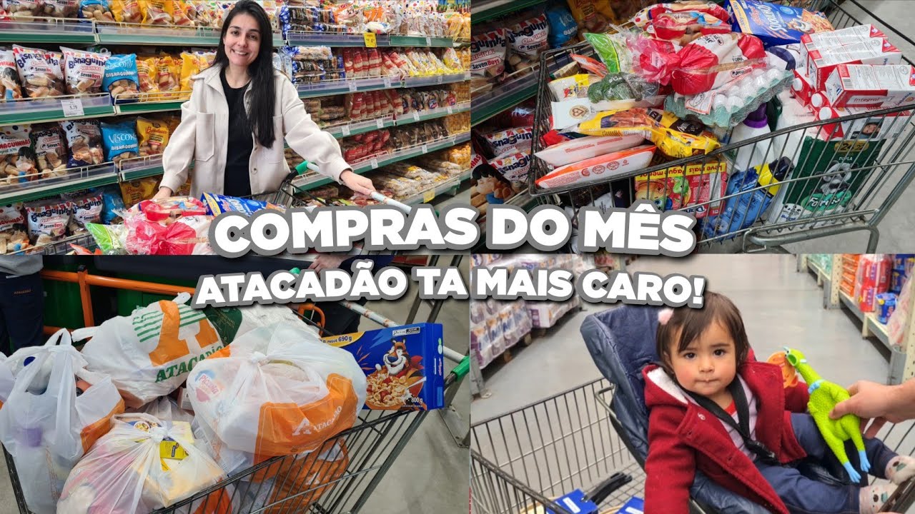 COMPRAS DO MÊS NO ATACADÃO 🛒 | Julho de 2025 | Mostrei preços de tudo!