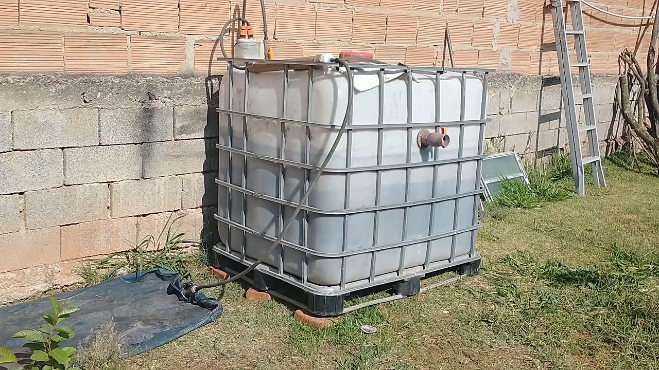 Biodigestor caseiro de 1000 litros. Sistema completo e com ótima produção em menos de 1 semana!!!