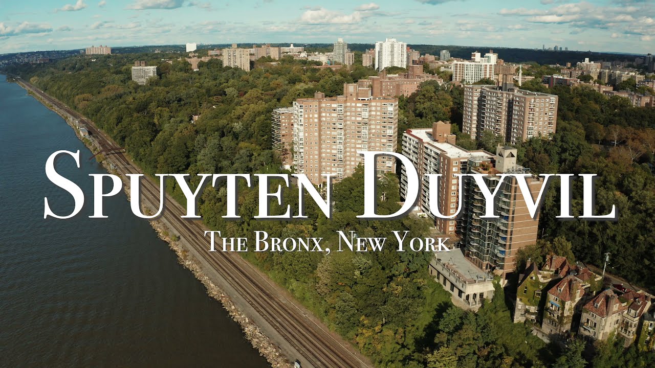 Ep 09 - Spuyten Duyvil, The Bronx -  STREETS BY AIR - 4K Drone Footage NYC, New York City Aerial
