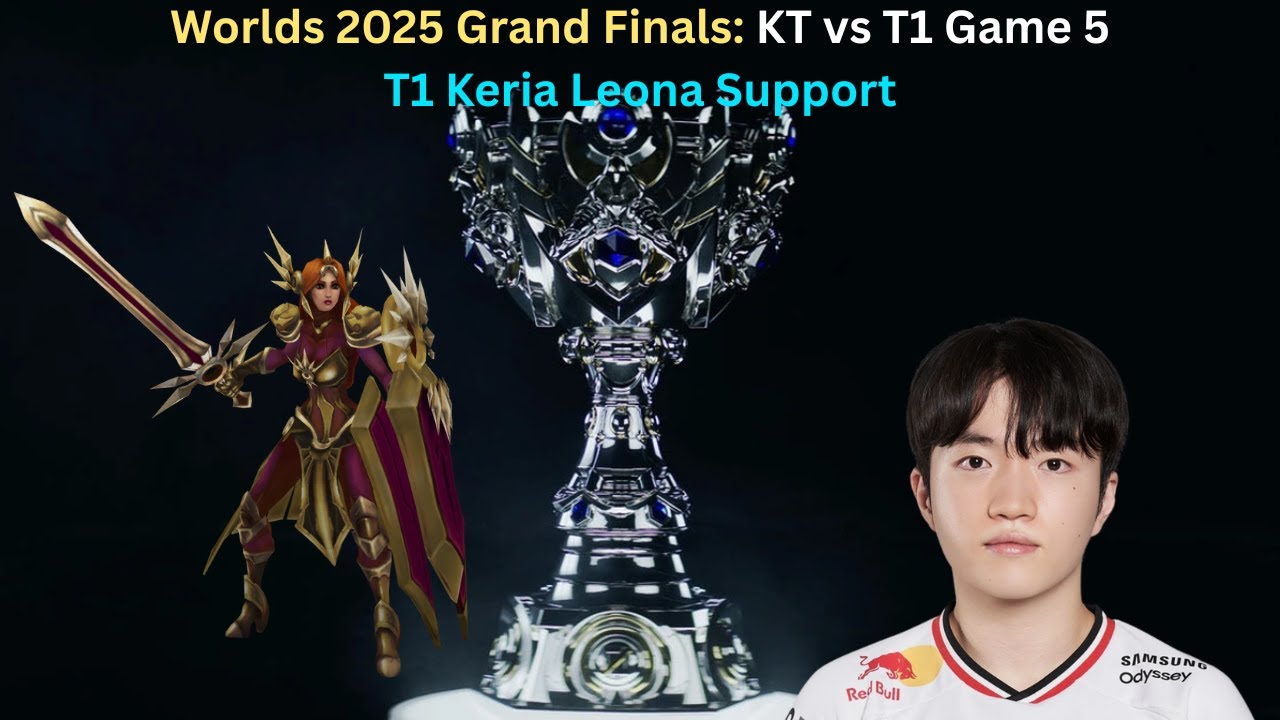 Worlds 2025 Grand Finals: KT vs T1 Game 5 (T1 Keria Leona Support POV)