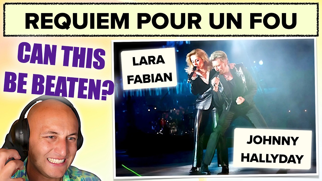 Best duet ever?? REQUIEM POUR UN FOU - JOHNNY HALLYDAY, LARA FABIAN | reaction/analysis