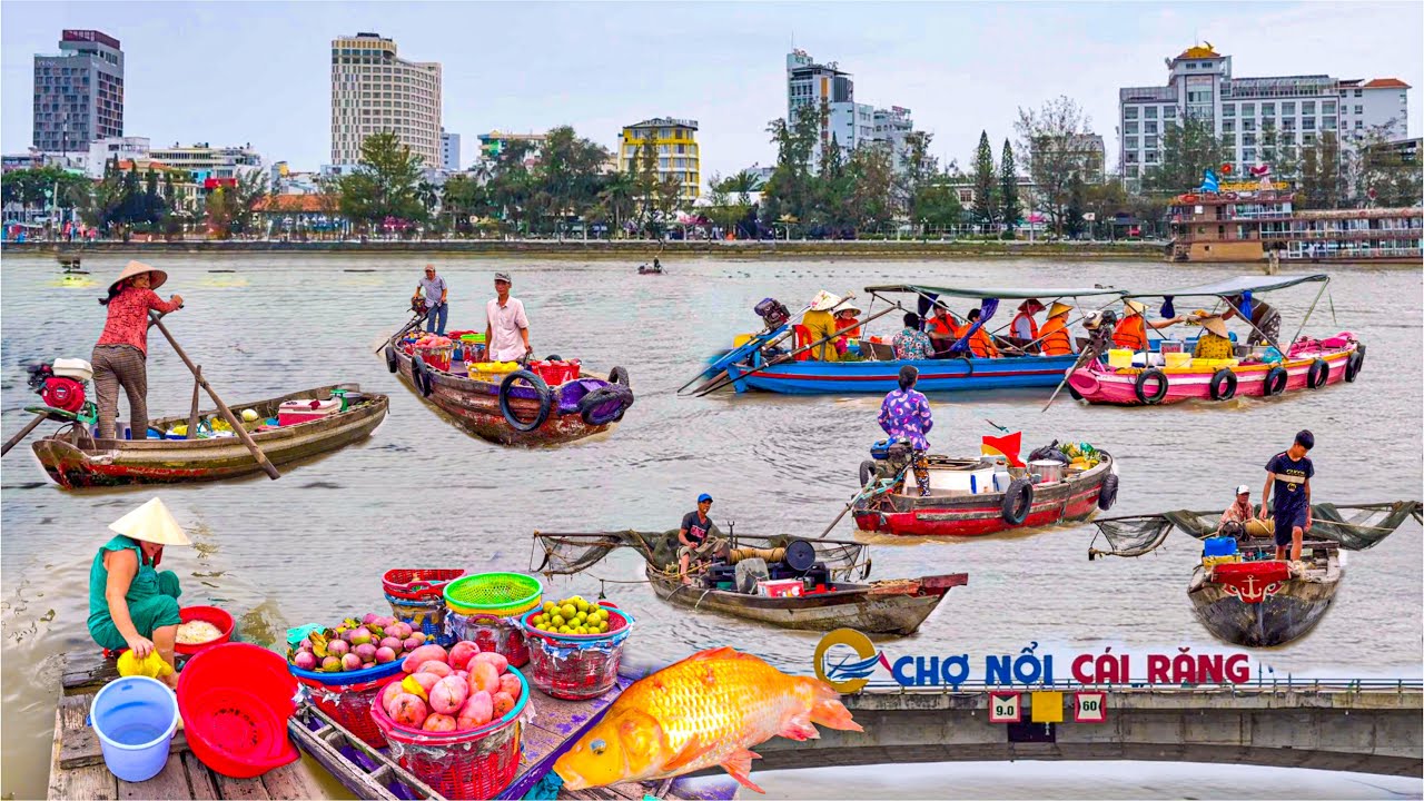 Xóm Chài Cần Thơ Bên Bờ Sông Hậu | Chợ Nổi Cái Răng Nét Đẹp Miệt Mườn