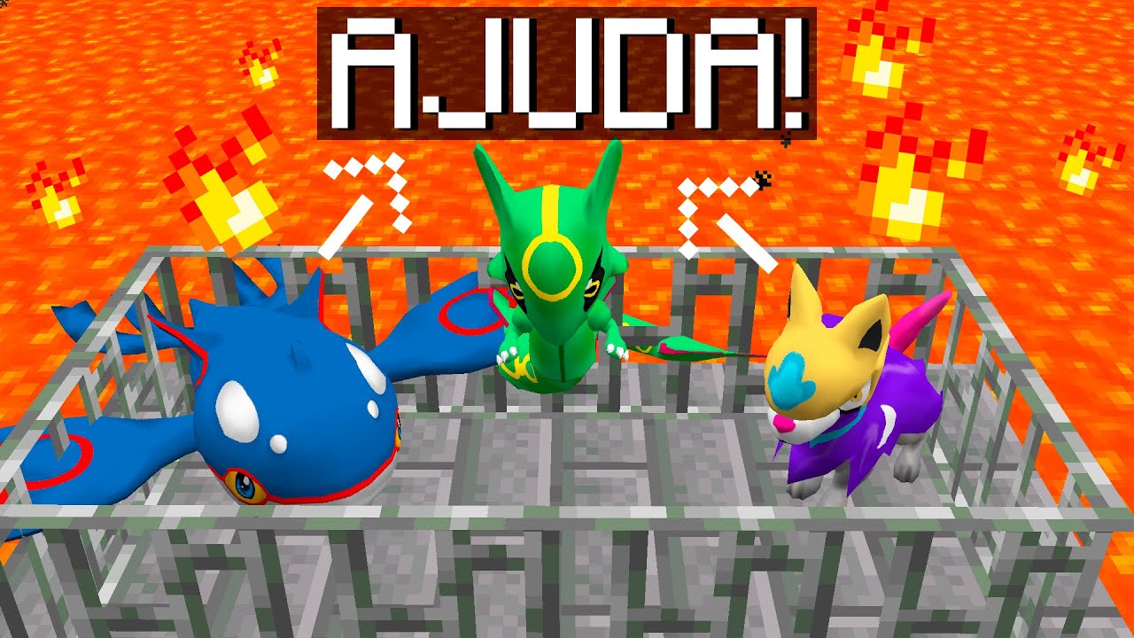 OS POKÉMONS BEBÊS LENDÁRIOS ESTÃO EM PERIGO NO MINECRAFT PIXELMON!