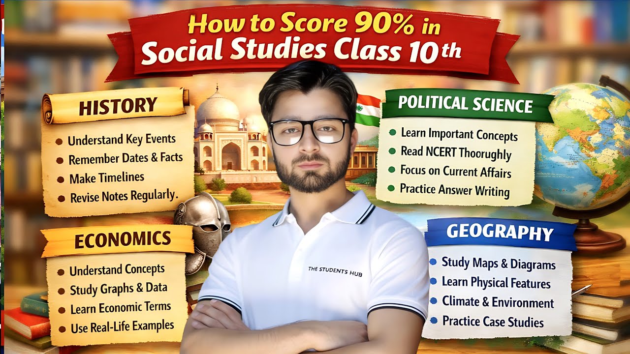 How to Score 90%+ in Class 10 Social Science 🔥 | Complete Strategy | CBSE 2026