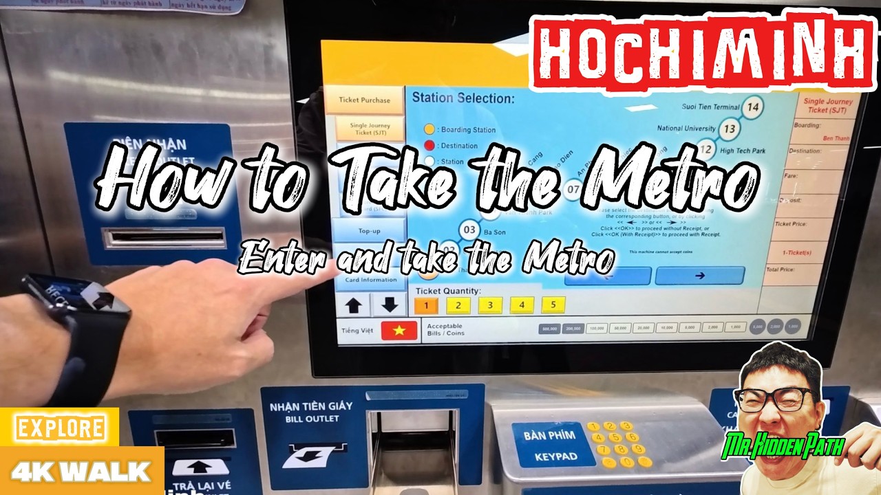 🇻🇳How to Take the Metro in Ho Chi Minh City | Vietnam Guide🇻🇳