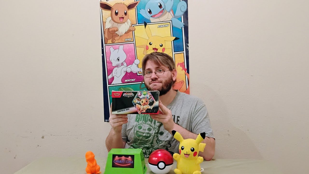 Opening a Pokemon Prismatic Evolutions surprise box!