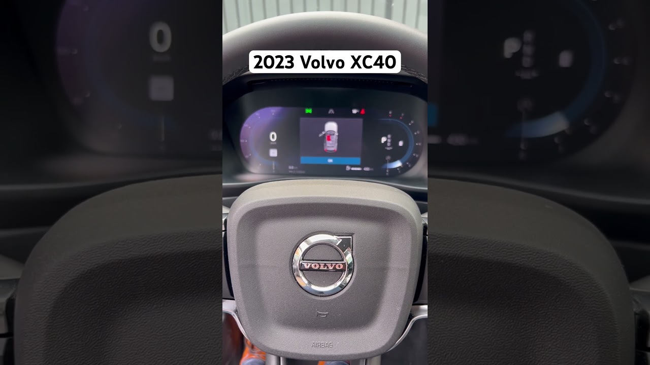 2023 Volvo XC40 startup, gauge sweep and signal light demonstration!