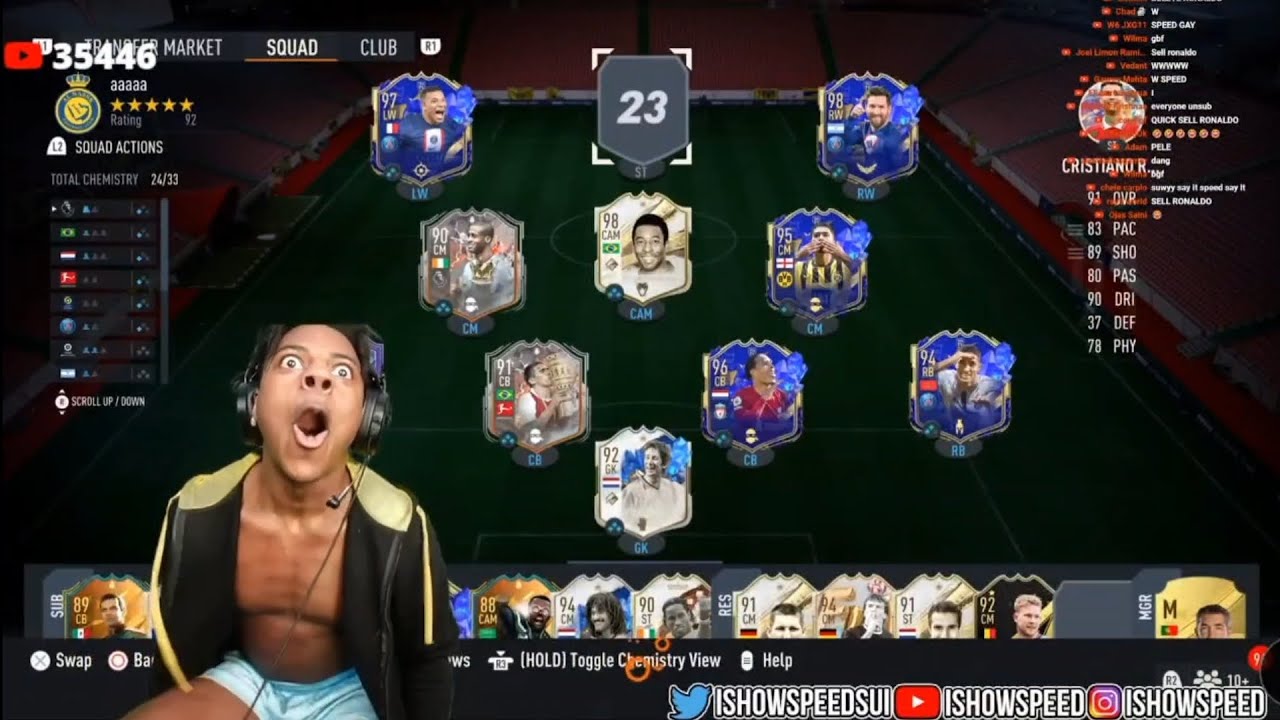 Random Guy Quick Sells Speed's Ronaldo and Messi Card 😂😂😂