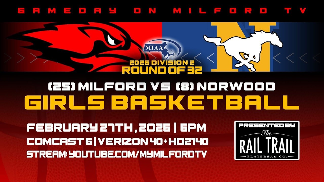 Milford Scarlet Hawks Basketball PLAYOFF - February 27, 2026 vs Norwood