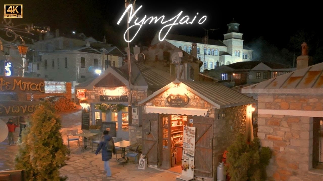 Χριστουγεννα στο Νυμφαιο 4Κ 🇬🇷 Christmas in Nymfaio | Dji Mini 3 Pro |  #dji #djimini3pro #xmas