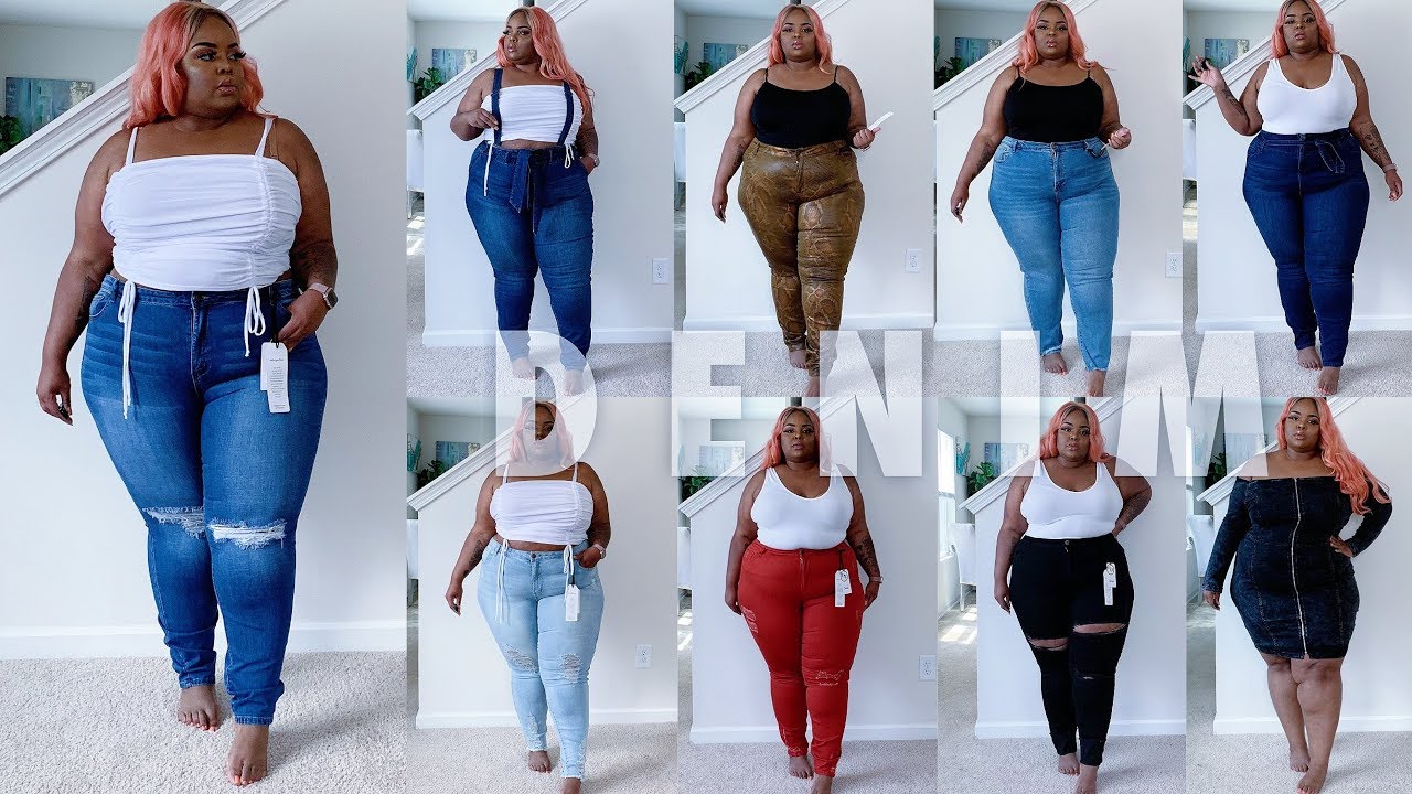 ALL THE DENIM You Can Think Of! | True To Size | Fashion To Figure | Plus Size Try-On Haul