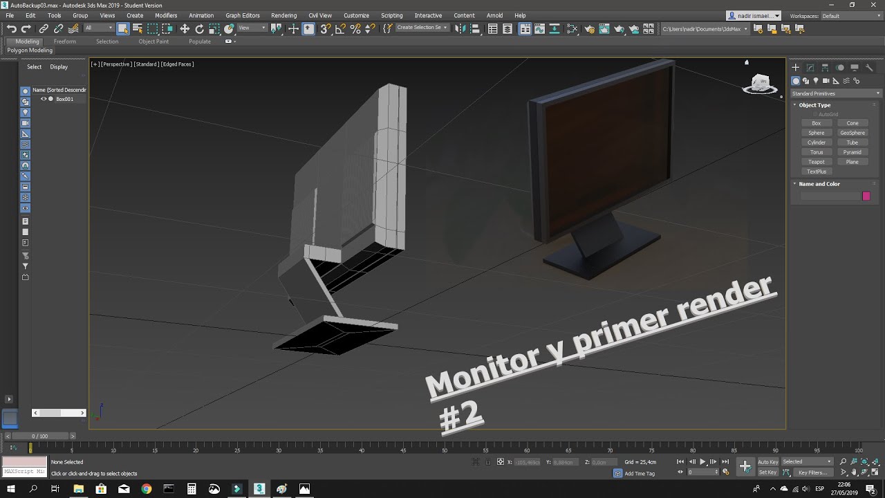 TUTORIAL monitor 3ds Max y render Keyshot