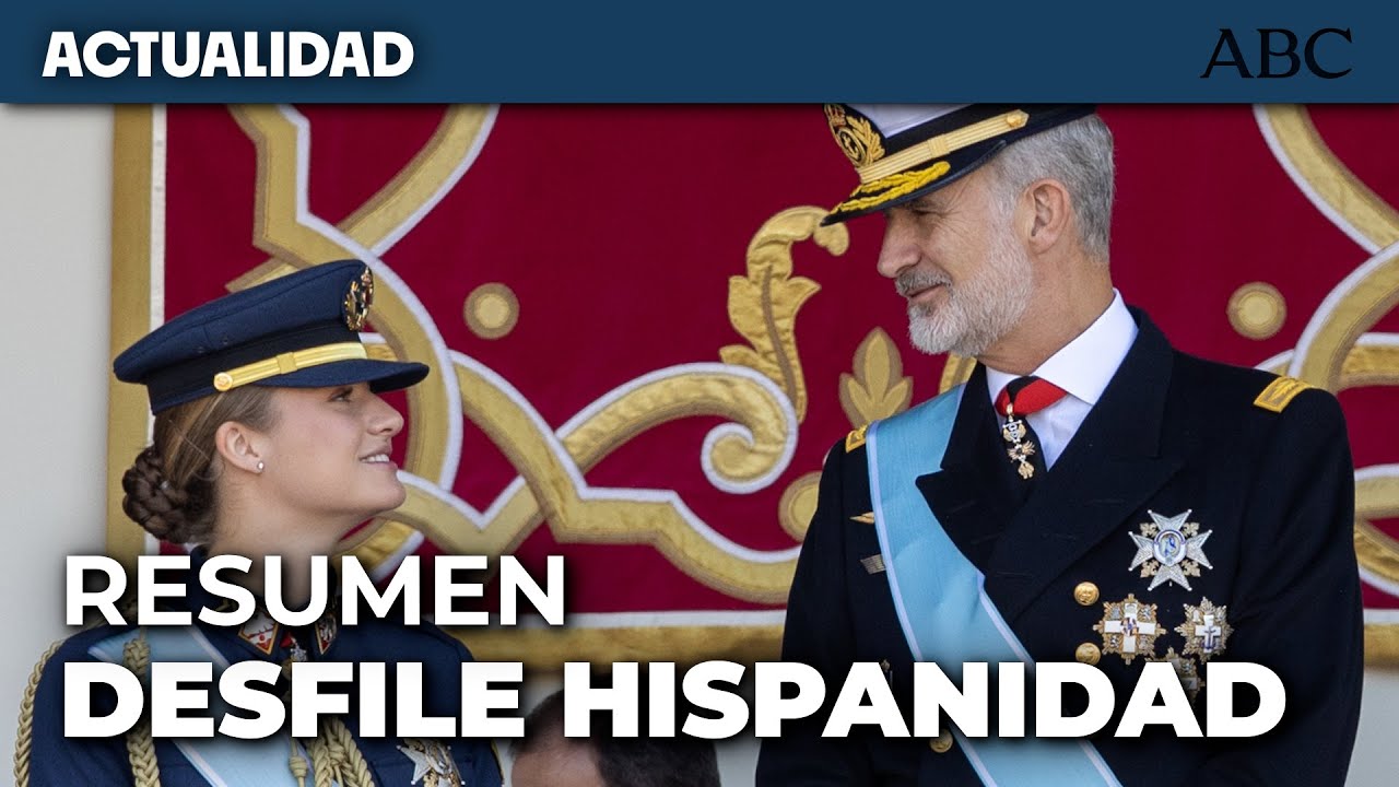 ASÍ fue el DESFILE MILITAR por el DÍA de la HISPANIDAD: desde ABUCHEOS a SÁNCHEZ al HIMNO de ESPAÑA