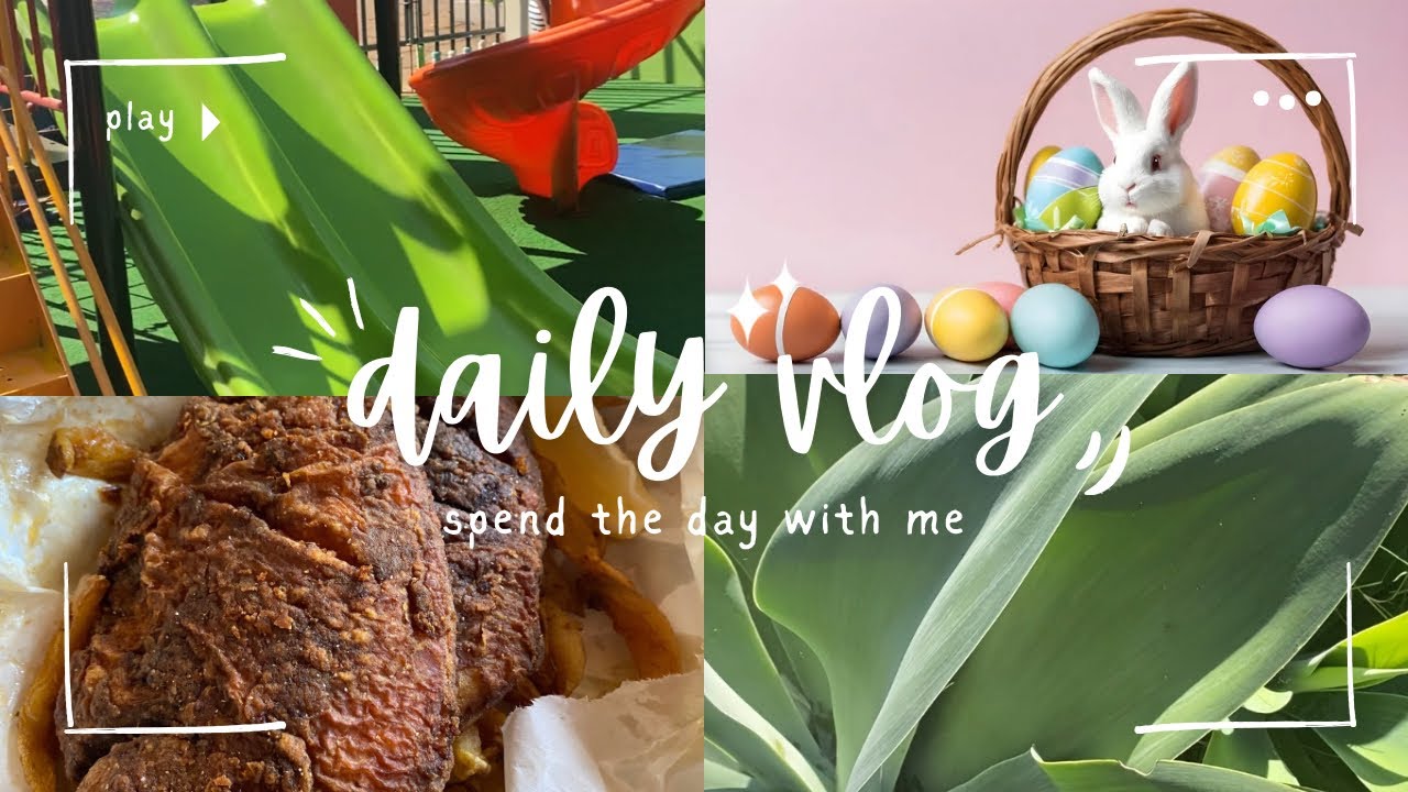 VLOG: Easter Weekend | Big Sis going to a Party | Easter Egg Hunt #southafrica #momlife #easter