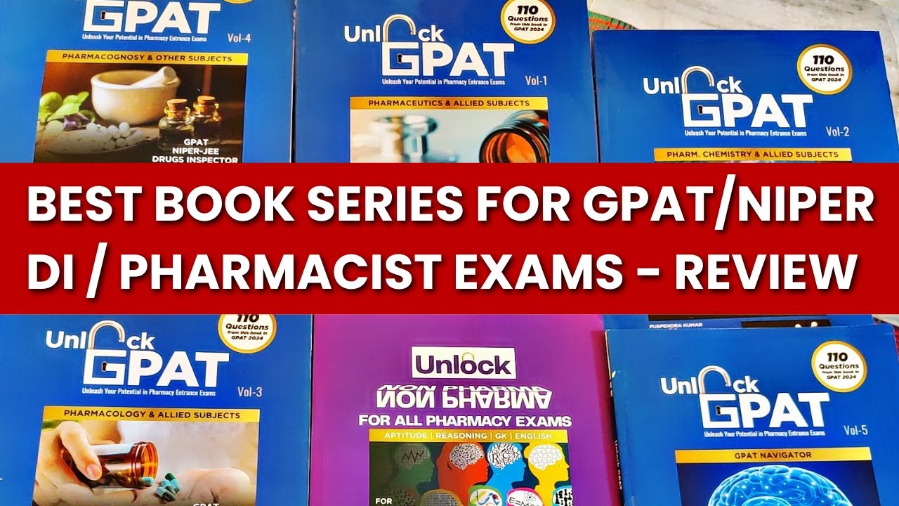 Best Books for GPAT, NIPER, DI & all Pharmacist Exams | Review of Unlock GPAT by Dr Puspendra Sir