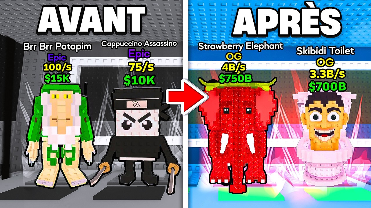 J'ai AMÉLIORÉ la BASE d'un ABONNÉ pendant 1H sur STEAL A BRAINROT !