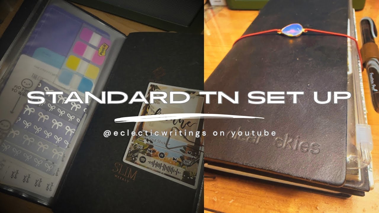How I set up my Standard Travelers Notebook